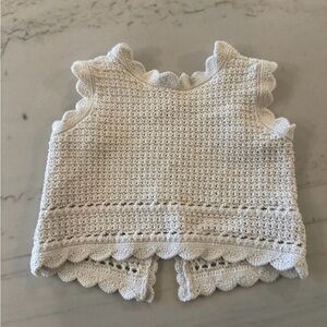 GAP Cream Crochet Top